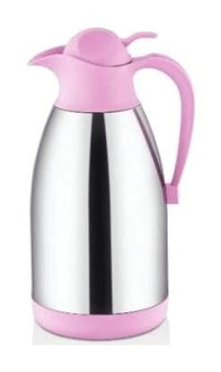 Cooker CKR 2011 Paslanmaz Çelik 2 lt Çaydanlık Termos Gümüş - Pembe