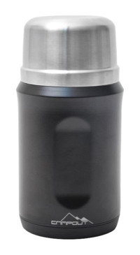 Nurgaz Paslanmaz Çelik 600 ml Outdoor Yemek Termos Siyah