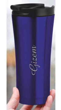 Flyon Look Kişiye Özel Paslanmaz Çelik 500 ml Outdoor Matara Termos Lacivert