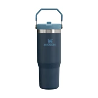 Stanley The Iceflow Flip Straw Paslanmaz Çelik 890 ml Outdoor Bardak Termos Lacivert