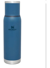 Stanley Classic Paslanmaz Çelik 1 lt Outdoor Matara Termos Mavi