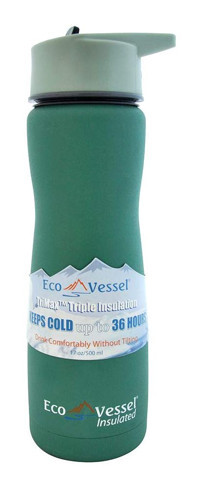 Eco Vessel Aqua Plastik 750 ml Matara Termos Yeşil