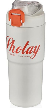 Shotay Tween Paslanmaz Çelik 750 ml Pipetli Outdoor Matara Termos Beyaz