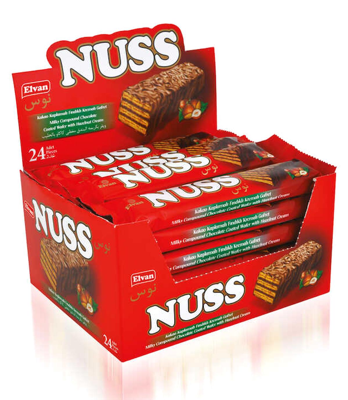 Nuss Çikolatalı Gofret 24x28 gr