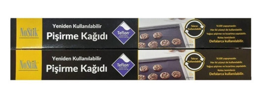 NoStik Yeniden Kullanılabilir Pişirme Kağıdı 2 Adet