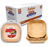 Kafem 20 cm Kare Aifryer Pişirme Kağıdı 20x25 Adet