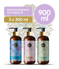 Papilion Blue Lagoon - Dream Garden- Flower Breeze 3'lü Sıvı Sabun 300 ml