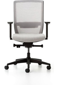 Bürotime Bold Kolçaklı Dönerli Gri Çalışma Sandalyesi