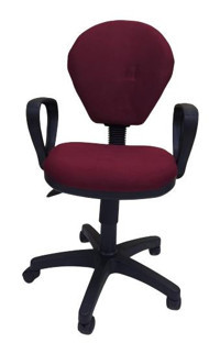 Bengi Ticaret Kolçaklı Dönerli Bordo Çalışma Sandalyesi