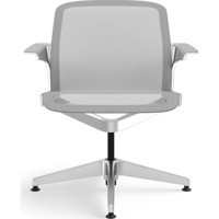 Allsteel Clarity Lounge Kolçaklı Dönerli Gri Çalışma Sandalyesi