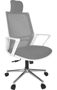 Gizmo FK1200 Başlıklı Kolçaklı Dönerli Gri Çalışma Sandalyesi