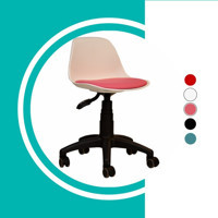 Karr Office Dönerli Beyaz-Pembe Çalışma Sandalyesi