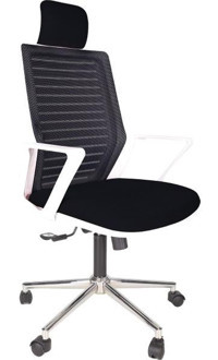 Gizmo FK1300 Başlıklı Kolçaklı Dönerli Lacivert Çalışma Sandalyesi