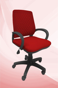 Porziyon Comfy Kolçaklı Dönerli Kırmızı Çalışma Sandalyesi