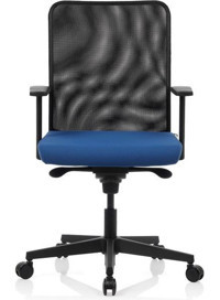 Bürosit Rima 7 Kolçaklı Dönerli Mavi Çalışma Sandalyesi