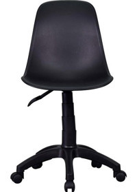 Vilinze Eames Dönerli Siyah Çalışma Sandalyesi