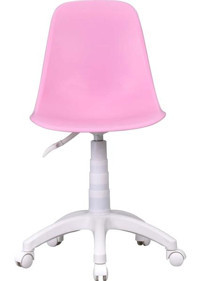 Vilinze Eames Dönerli Beyaz-Pembe Çalışma Sandalyesi