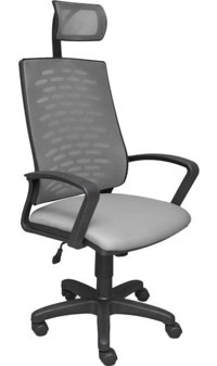 Obc Ofis Büro Concept Nadya Başlıklı Kolçaklı Dönerli Gri Çalışma Sandalyesi
