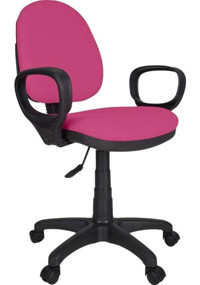 Gizmo FK1500 Kolçaklı Dönerli Pembe Çalışma Sandalyesi