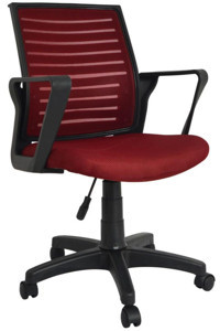Bürocci 2284B0547 Kolçaklı Dönerli Bordo Çalışma Sandalyesi