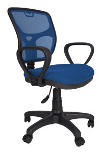 Gizmo FK1100 Kolçaklı Dönerli Mavi Çalışma Sandalyesi