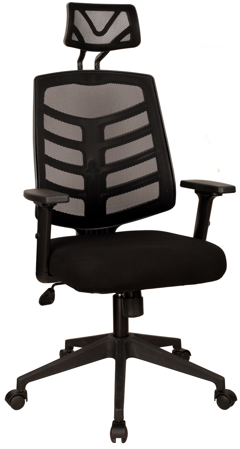 Bürocci 2350B0541 Başlıklı Kolçaklı Dönerli Siyah Çalışma Sandalyesi