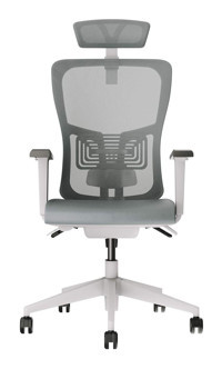 Decofis Lumbar Plus Başlıklı Kolçaklı Dönerli Gri Çalışma Sandalyesi