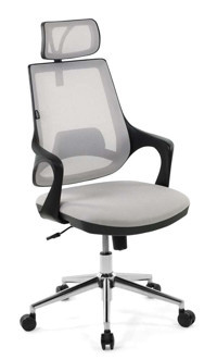 Seduna Skagen Headrest Başlıklı Kolçaklı Dönerli Beyaz Çalışma Sandalyesi