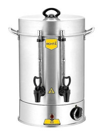 Remta Çay Otomatı Çelik Demlikli 1000 W Işıklı Çelik Gövdeli Gri Çay Makinesi