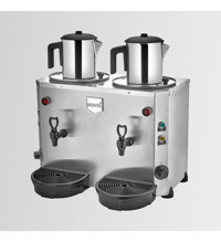 Remta De15 Jumbo Paslanmaz Çelik Demlikli 3000 W Işıklı Paslanmaz Çelik Gövdeli Gri Çay Makinesi