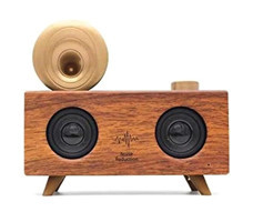 Winex Gramafon Speaker Radyolu Taşınabilir Kahverengi Bluetooth Kulaklık