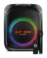 Powerway Mıo 40 W Işıklı Taşınabilir Siyah Bluetooth Kulaklık