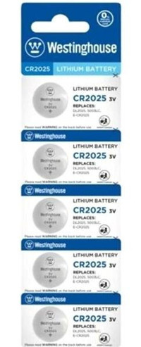 Westinghouse CR2025 3 V Lityum Düğme Pil 5'li