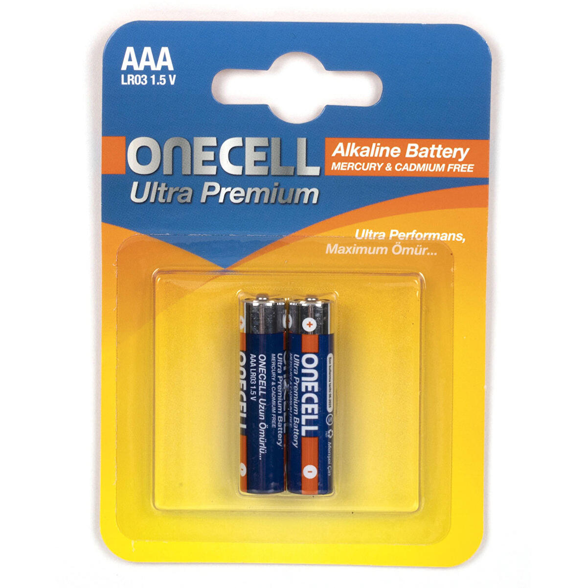Onecell LR03 1.5 V Alkalin AAA / İnce Kalem Pil 2'li