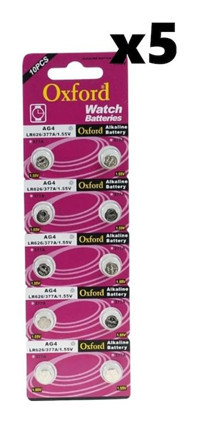 Oxford LR626 1.55 V Alkalin Düğme Pil 50'li