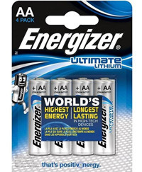 Energizer E91 1.5 V Lityum AA / Kalem Pil 4'lü