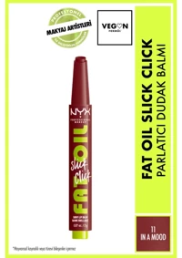 Nyx Professional Makeup Fat Oil Slick Click 11 In a Mood Nemlendiricili Dudak Balmı