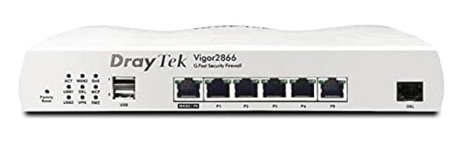 Draytek Vigor 2866 7 Port 300 Mbps Kablolu VDSL2 Modem