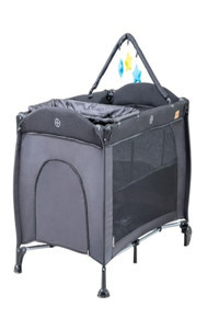 Baby2Go Alüminyum Kapasiteli Ayarlanabilir Katlanabilir 70x110 cm Park Yatak Siyah