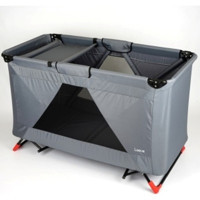 Loove Bebe Demir 30 kg Kapasiteli Ayarlanabilir Katlanabilir 70x110 cm Park Yatak Gri