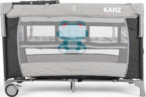Kanz Sleepside 22 kg Kapasiteli Ayarlanabilir Katlanabilir 70x120 cm Anne Yanı Park Yatak Siyah