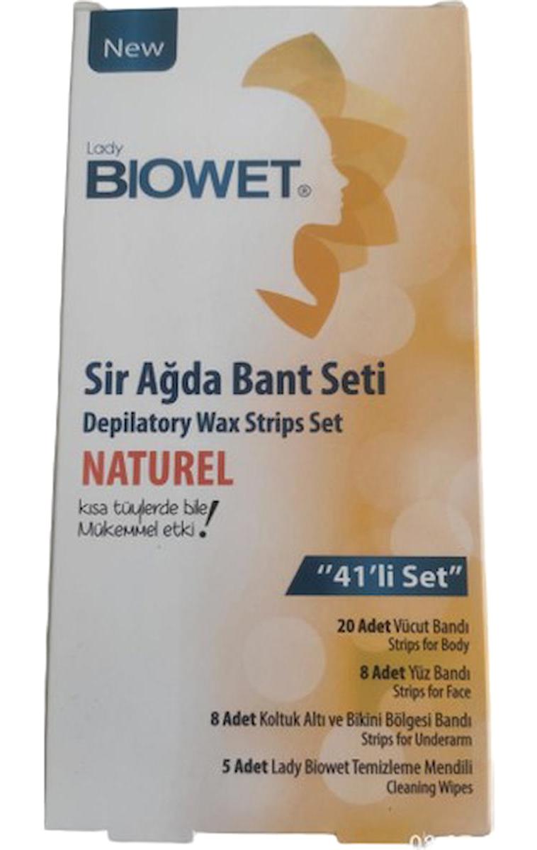 Lady Biowet Naturel Tüm Ciltler 41 Adet Tüm Vücut-Yüz Sir Ağda Bandı