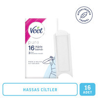 Veet Pure Hassas Ciltler Hipoalerjenik 16 Adet Bikini Bölgesi-Koltuk Altı Ağda Bandı