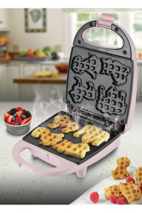 Kiwi KSM-2047 Çift Taraflı Pembe Waffle Makinesi