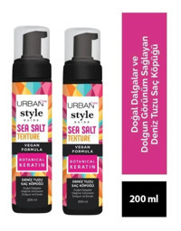 Urban Care Style Guide Sea Salt Texture İçin Şekillendirici Saç Köpüğü 2x200 ml