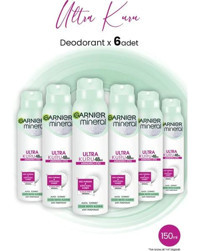 Garnier Mineral Ter Önleyici Antiperspirant Sprey Kadın Deodorant 6x150 ml