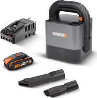 Worx WX030 20 V Hepa Filtreli Kuru Dikey Mini Sarjlı Süpürge Siyah-Gri