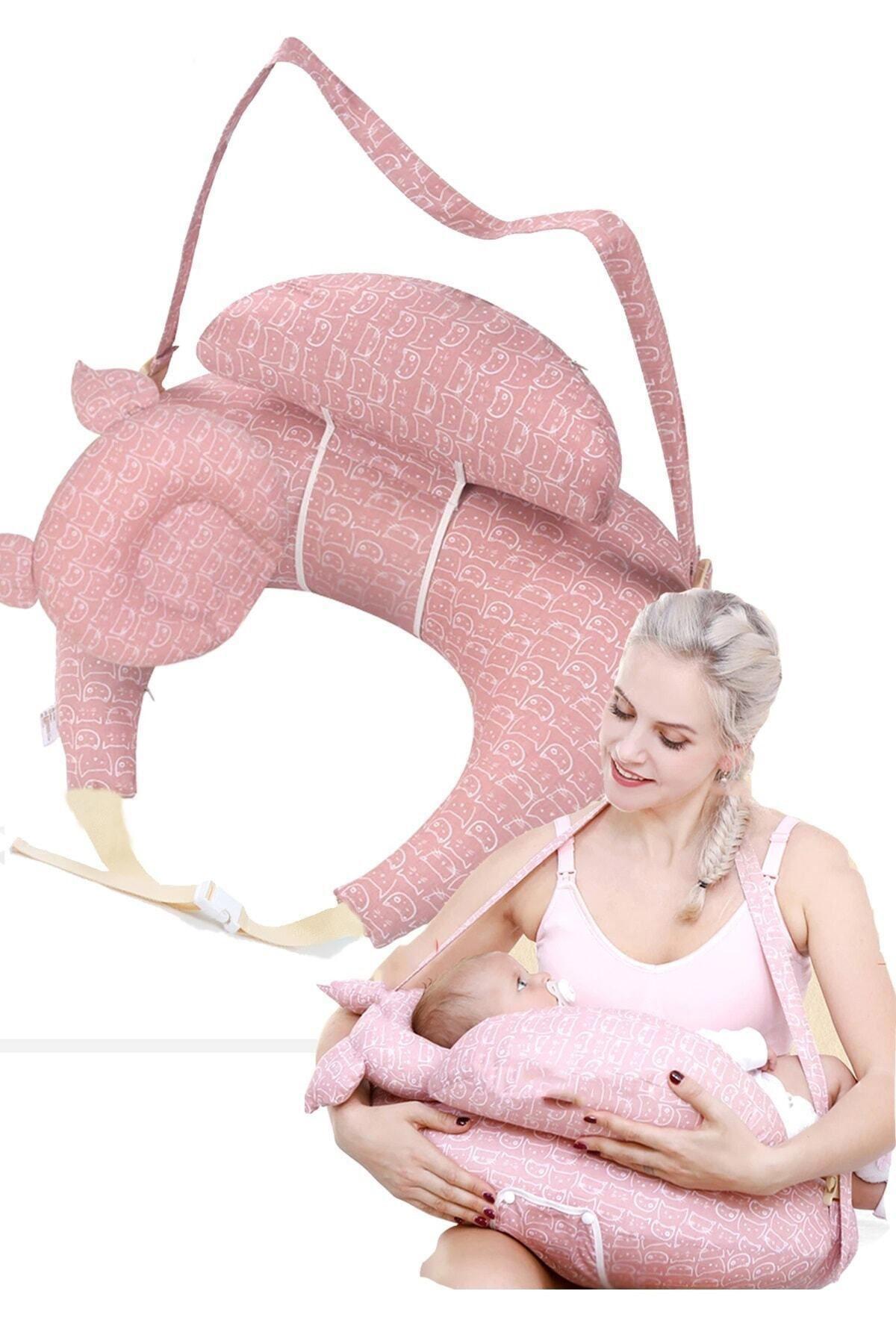 Lucky Day Sırt Destekli Yıkanabilir Pembe Emzirme Yastığı