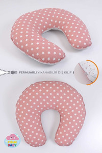 Fisun Baby Yıkanabilir Pembe Emzirme Yastığı