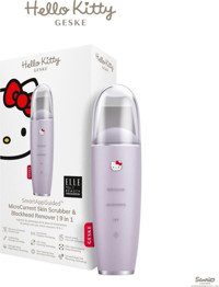 Geske Hello Kitty Micro Current Skin Scrubber 9 in 1 Şarjlı Siyah Nokta Temizleme Aleti Mor